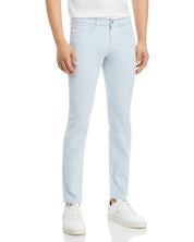 Frame Mens Slim Fit Twill Pants 30 x 32 Blue Solid
