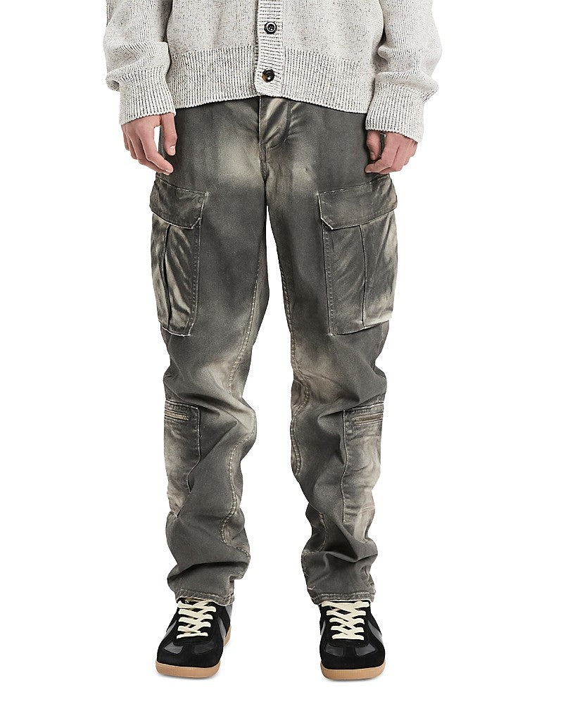 Vayder Mens Catalano Regular fit Tapered Cargo Pants 34 / 32 Black