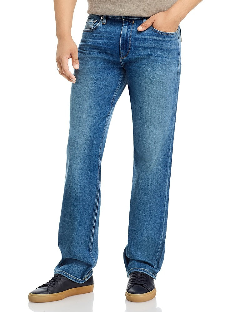 Paige Mens Doheny Relaxed fit Denim Jeans 34 / 34 Blue Solid