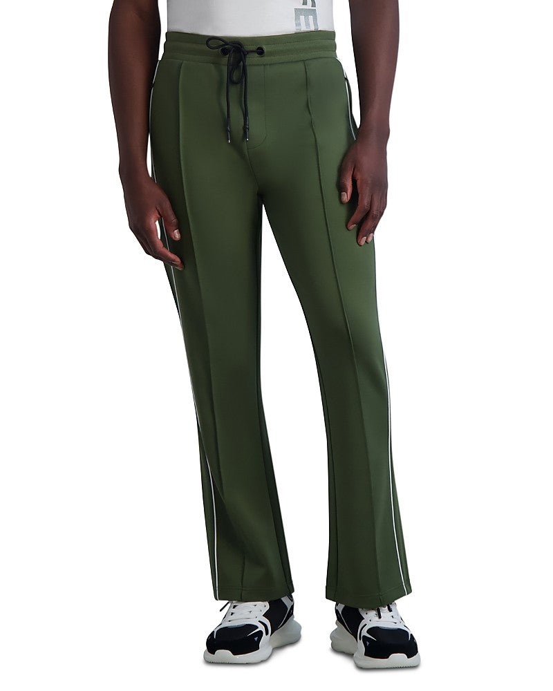 Karl Lagerfeld Paris Mens Regular fit Drawstring Track Pants XXL Green Solid