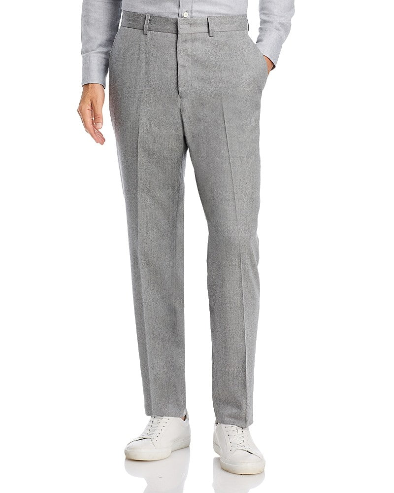 Vince Mens Wool & Silk Light Flannel Slim Fit Dress Suit Pants Grey Size 34