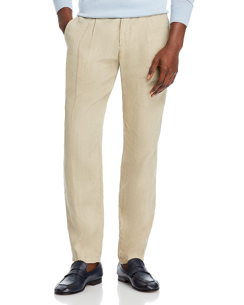 Hugo Boss Mens Regular fit Casual Pants 30 / 30 Beige Solid