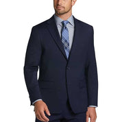 Tommy Hilfiger Mens Modern fit Suit Jacket Blazer 56 L Navy Blue Solid