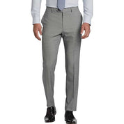 Tommy Hilfiger Mens Modern fit Dress Pants 48 / 32 Light Grey Solid Stretch