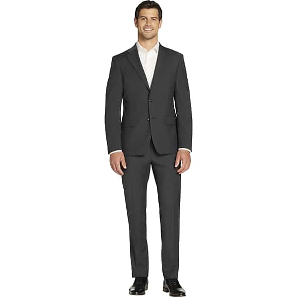 Tommy Hilfiger Mens Modern fit Suit Jacket Blazer 52 R Dark Grey Solid Stretch