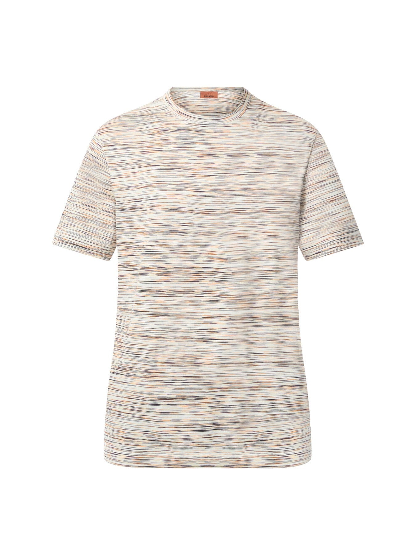 Missoni Mens Regular fit Short Sleeve T-Shirt Shirt XL Orange Striped