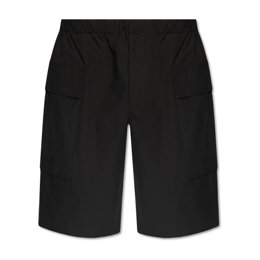 Jill Sander Mens Black Cotton Sweatshorts Shorts EU / 52 US 42 -11.5 Inseam