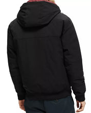 Scotch & Soda Mens Hooded Jacket with Stretch Medium Black