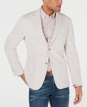 Michael Kors Mens Modern-Fit Solid Sport Coat Tan 46R