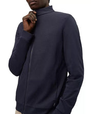 HUGO BOSS Mens Skiles Textured Zip Up Jacket Size XL Dark Blue