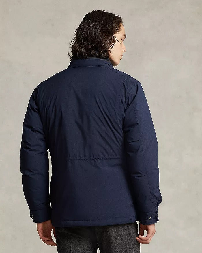 Polo Ralph Lauren Mens Hooded Down Field Jacket XL Navy Blue