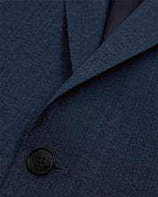 REISS Mens Slim Fit Sharkskin Blazer Sport Coat 44R Navy Blue