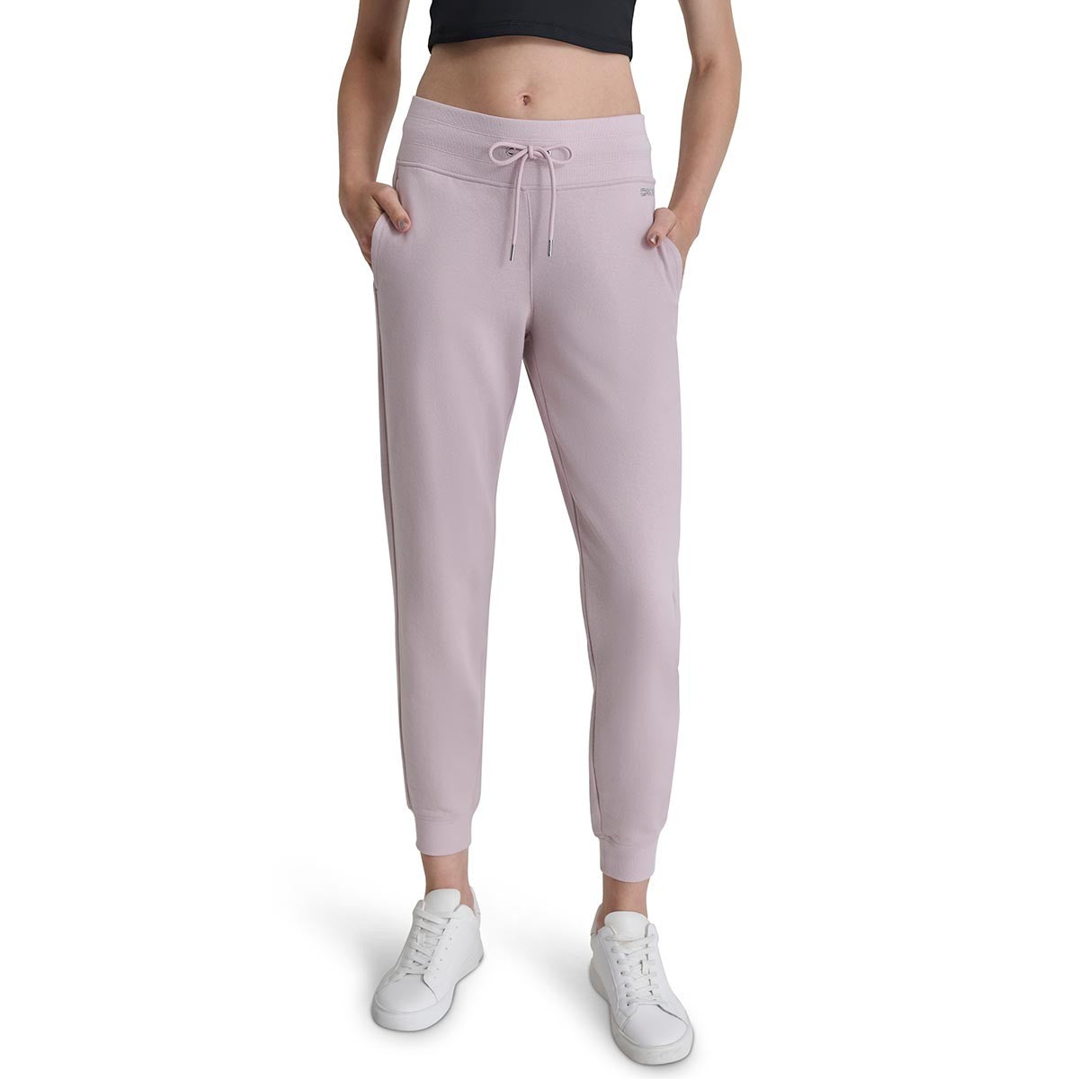 Dkny Women Regular fit Sweatpants Fleece Pants Small / 29 Purple Solid