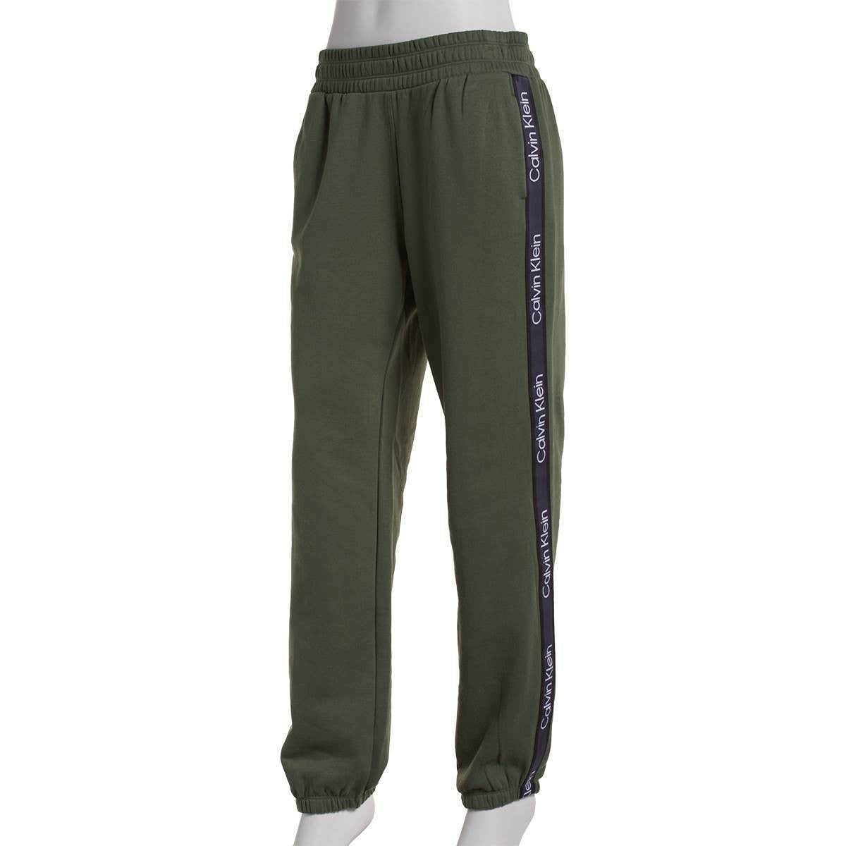 Calvin Klein Women Regular fit Joggers Fleece Pants Medium / 30 Green Solid