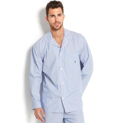 Polo Ralph Lauren Mens  fit Pajama Set Sleepwear 3X Blue Striped
