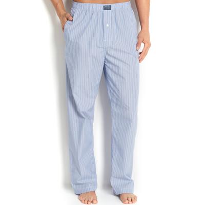 Polo Ralph Lauren Mens Big & Tall Polo Player Andrew Stripe Sleep Pants Blue 3XL