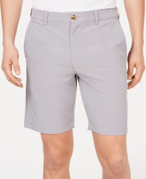 Club Room Men's 4-Way Stretch 9" Eco-Tech Shorts Sleet 36
