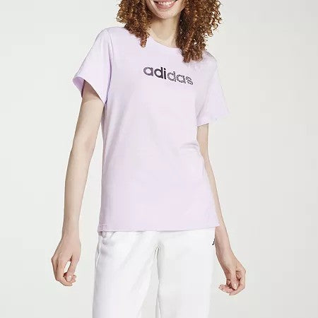 Adidas Women Regular fit Short Sleeve T-Shirt Shirt XL Purple Solid