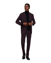 Kenneth Cole Mens Slim fit 2 Piece Suit 36 R / 31 Waist Burgundy Wine Stretch