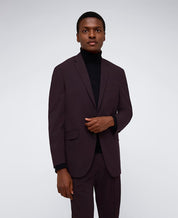 Kenneth Cole Mens Slim fit 2 Piece Suit 40 L / 33 Waist Burgundy Red Stretch