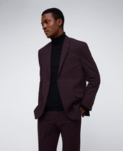 Kenneth Cole Reaction Mens Slim fit Suit 42 R / 35 Waist Burgundy Red Stretch