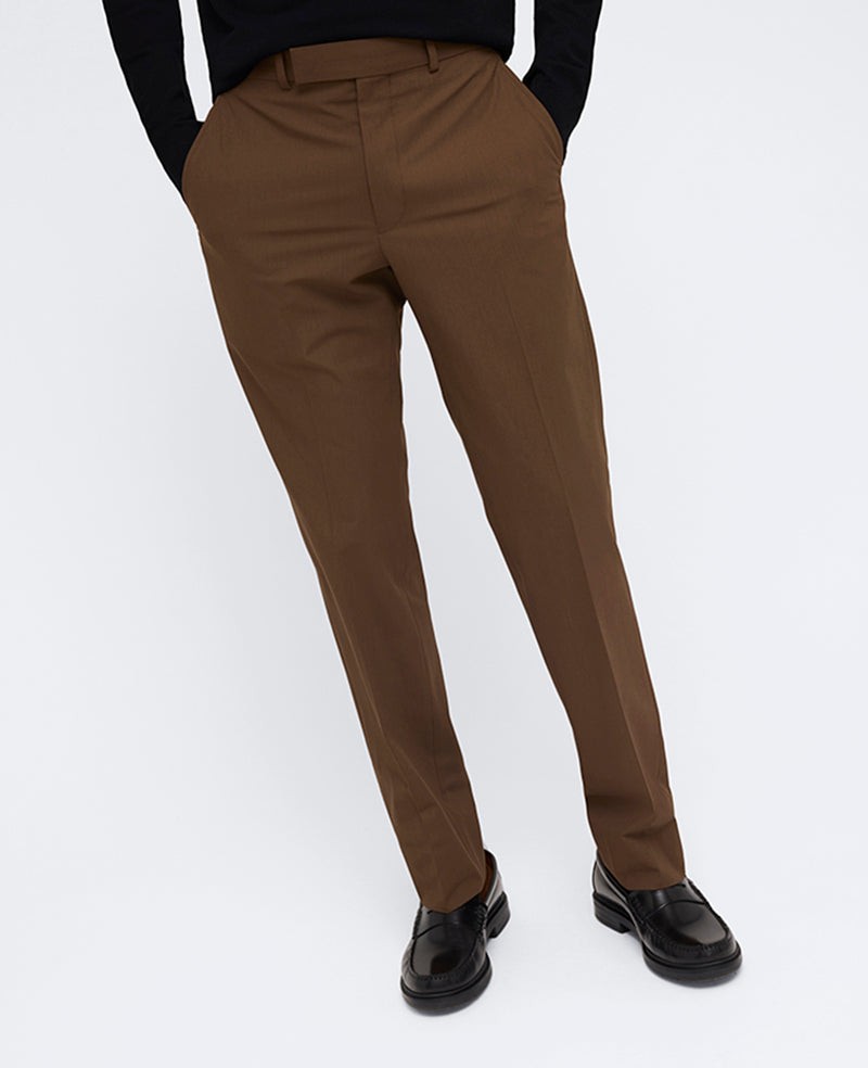Kenneth Cole Mens Slim Fit Dress Pants 29 X  32  Brown COKK2FBZ0027
