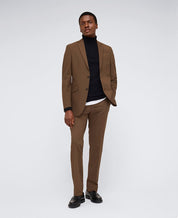 Kenneth Cole Mens Slim fit Suit Jacket Blazer 40 S Brown Solid Stretch