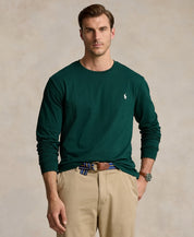 Polo Ralph Lauren Mens Regular fit Long Sleeve T-Shirt Shirt 4XB Green Solid