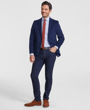 Nautica Men's Modern-Fit Solid Stretch Corduroy Elbow Patch Sport Coat 42S Navy
