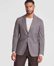 Michael Kors Mens Classic fit Sport Coat Blazer 42 L Taupe Herringbone