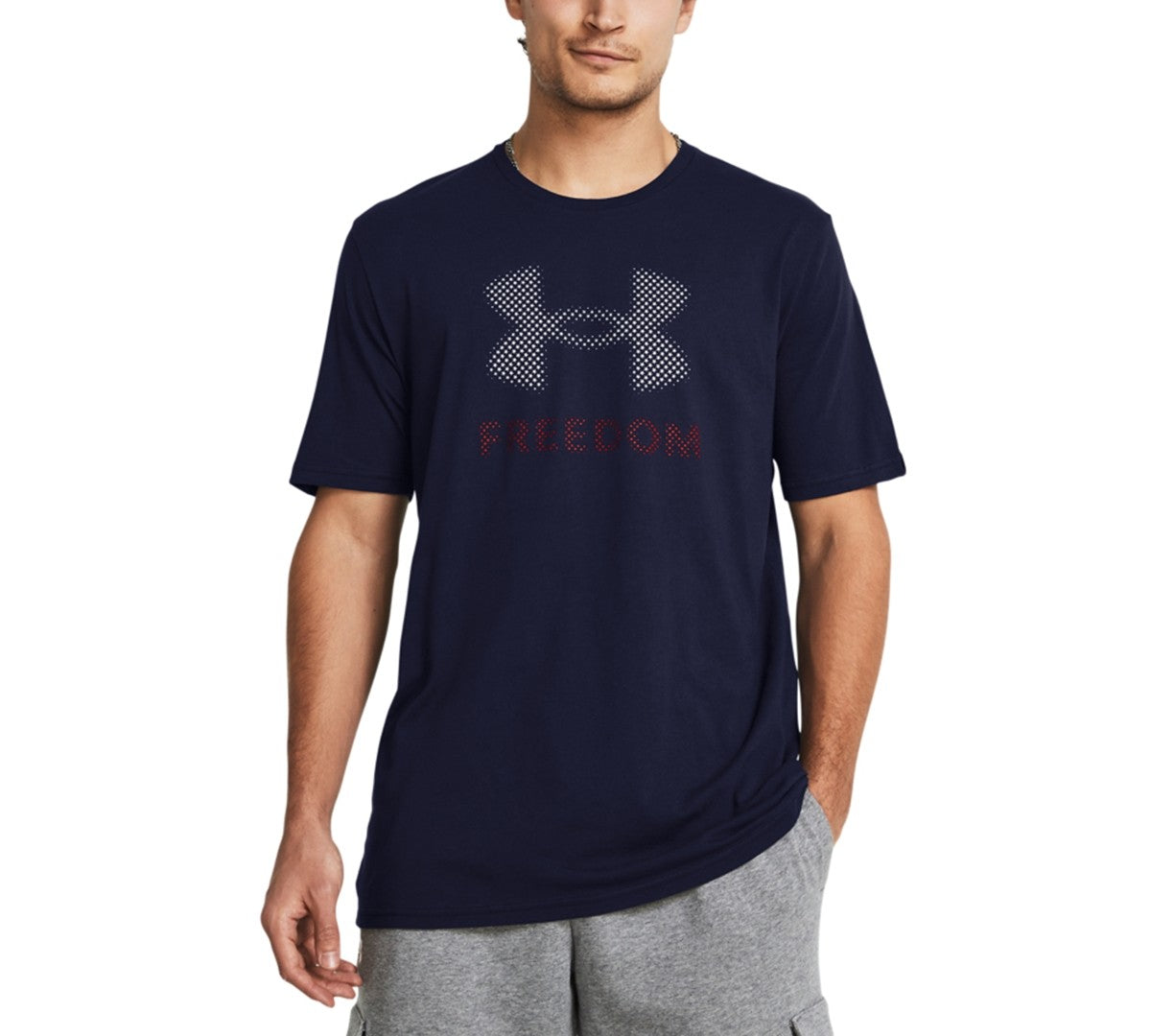 Under Armour Mens Regular fit Short Sleeve Graphic T-Shirt Shirt Medium Blue