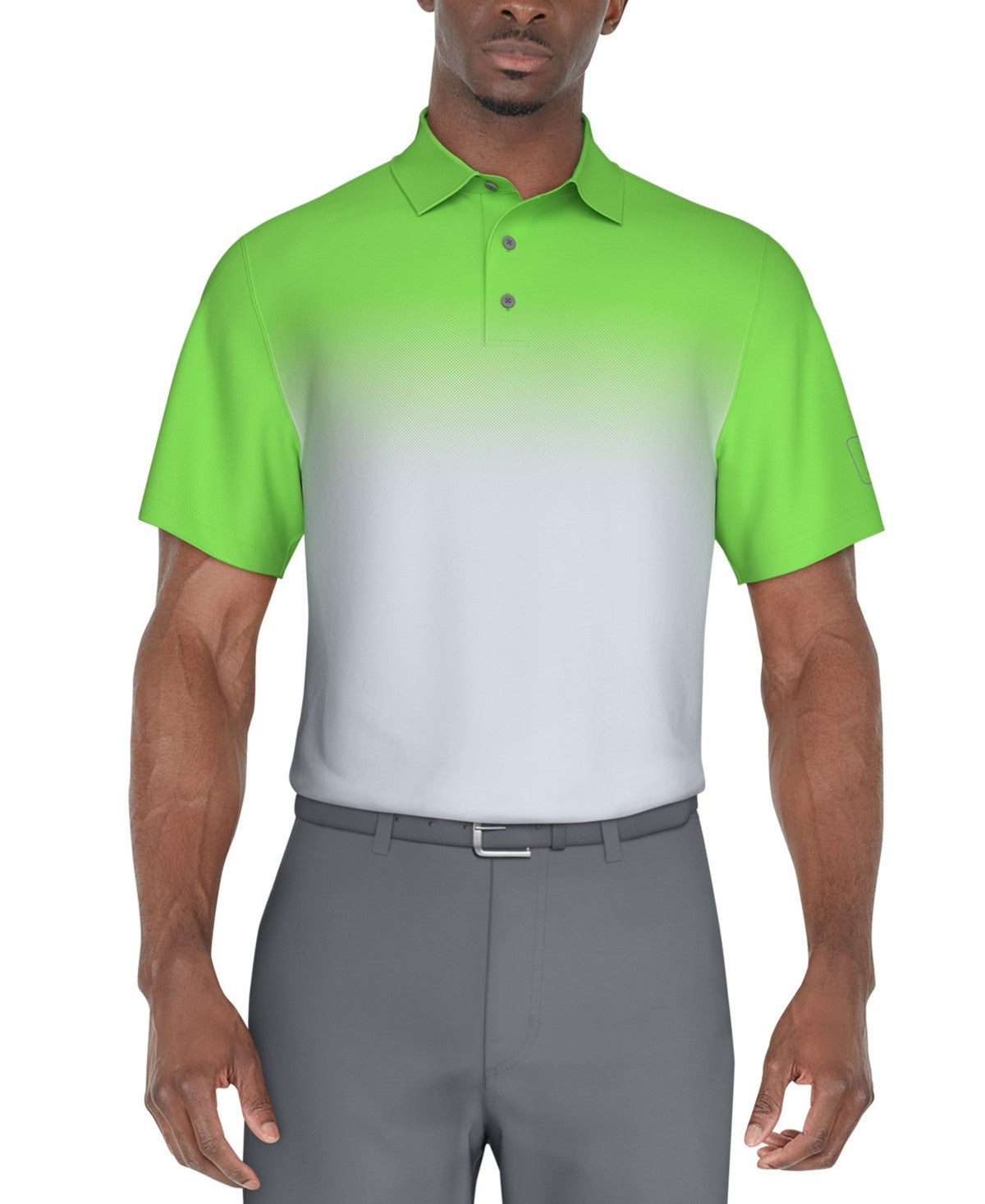 PGA TOUR Mens Regular fit Short Sleeve Polo Shirt XXL Green Solid