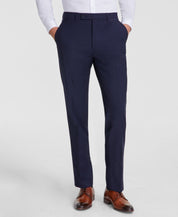 Calvin Klein Mens Slim fit Dress Pants 32 / 30 Navy Blue Solid Stretch Wool