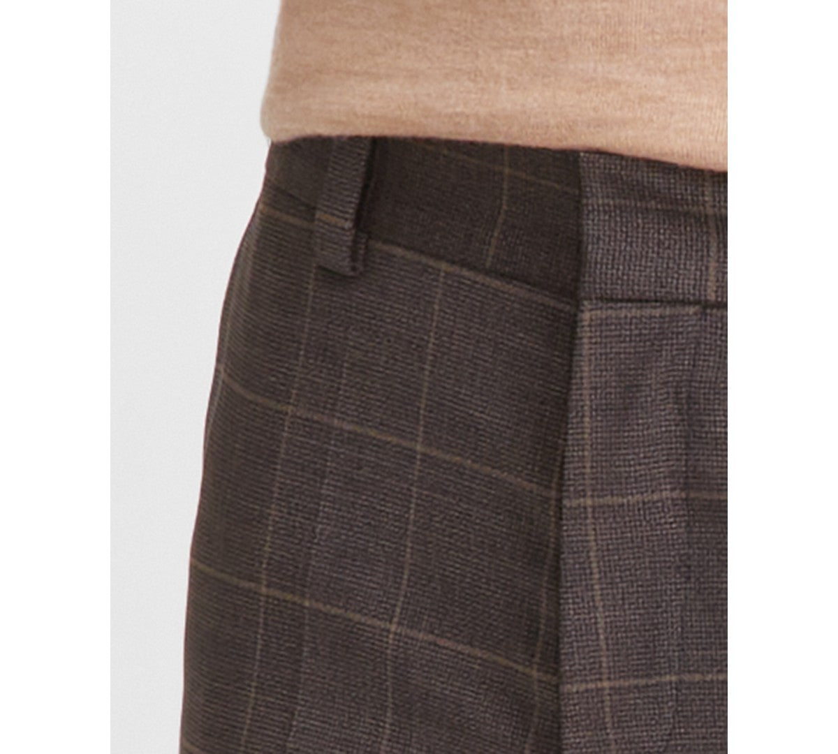 Hugo Boss Mens Modern fit Dress Pants 38 / 32 Brown Solid