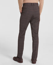 Hugo Boss Mens Modern fit Dress Pants 38 / 25 Brown Check