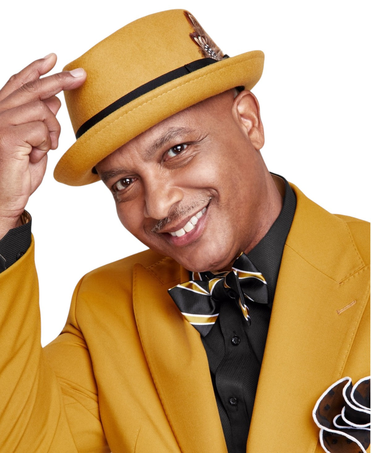 Tayion Mens Classic fit Sport Coat Blazer 48 R Gold Solid