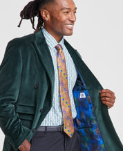 Tayion Collection Mens Classic fit Velvet Sport Coat Blazer 48 L Green