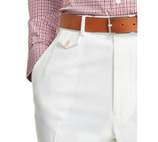 Tayion Mens Classic fit Dress Pants 42 / 30 White Solid
