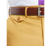 Tayion Mens Classic fit Dress Pants 42 / 30 Yellow Solid