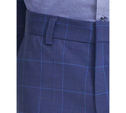 Hugo Boss Mens Modern fit Dress Pants 32 / 32 Blue Plaid