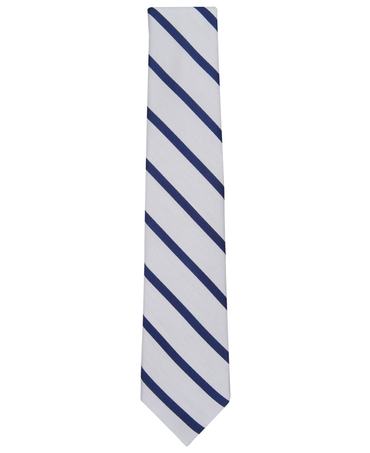 Michael Kors Mens Hughes Stripe Neck Tie Gray