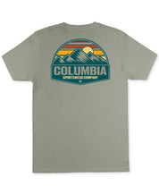 Columbia Mens Regular fit Short Sleeve Graphic T-Shirt Shirt XXL Green Solid