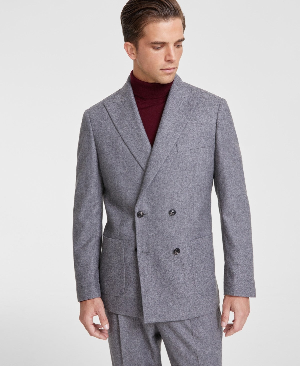 Tommy Hilfiger Mens Modern fit Sport Coat Blazer 40 R Grey