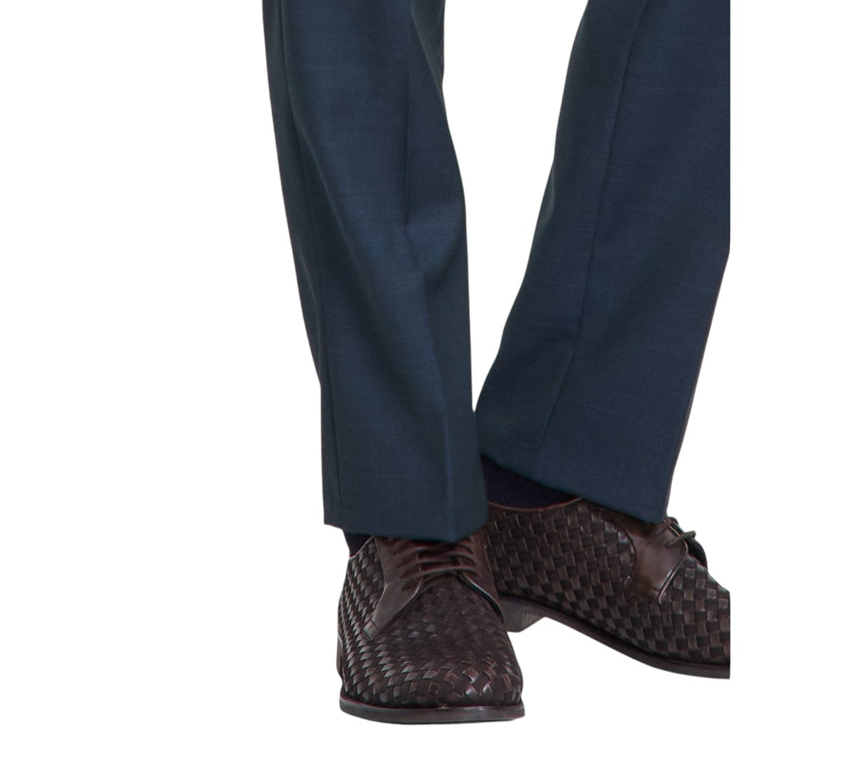 Calvin Klein Mens Slim fit Dress Pants 40 / 32 Green Wool Solid
