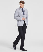 Calvin Klein Mens Slim fit Knit Sport Coat Blazer 42 L Light Gray Solid