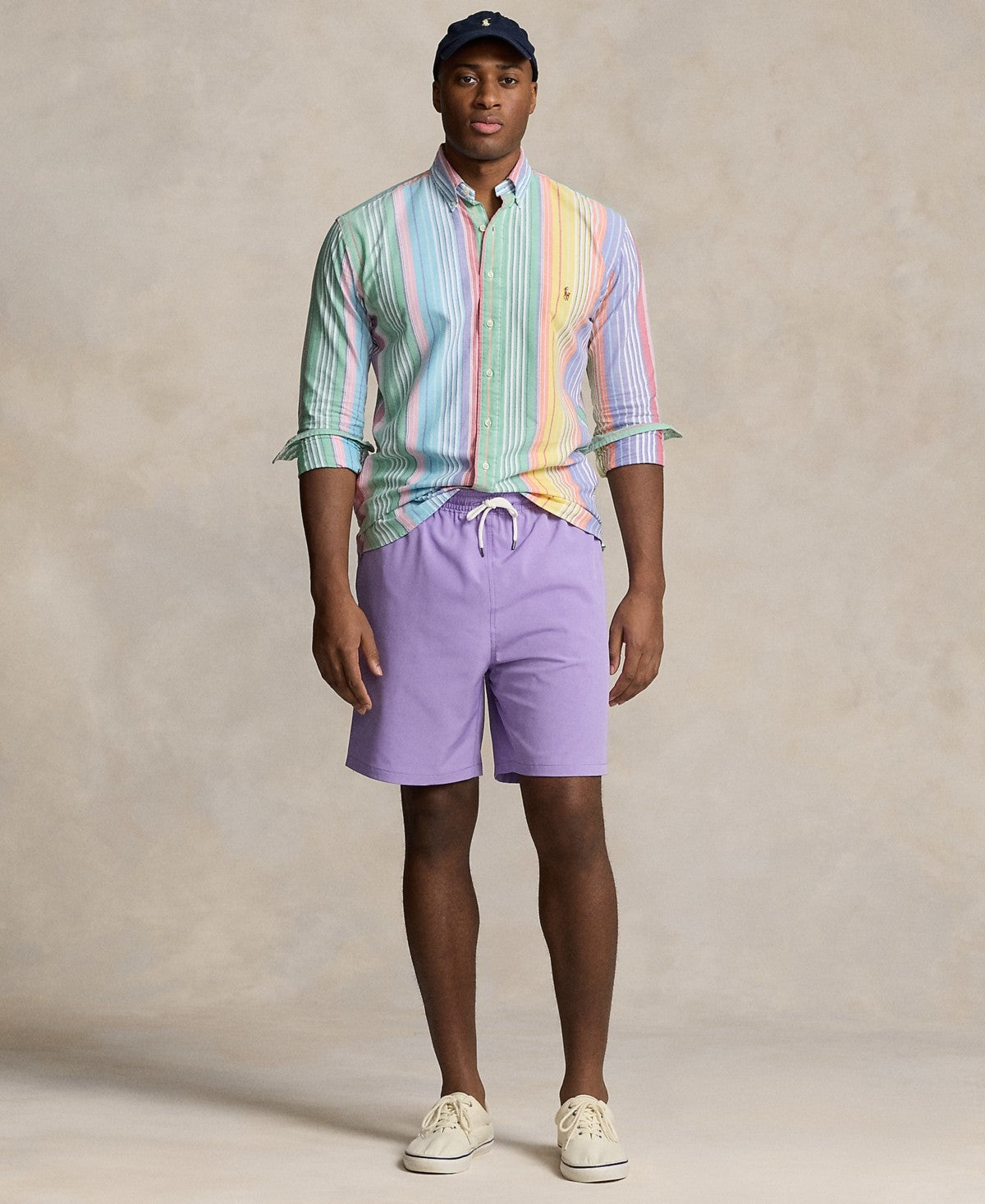 Polo Ralph Lauren Mens Regular fit Swim Trunks Swimwear 2XLT Purple Solid