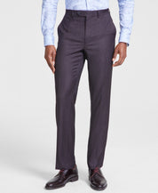 Tallia Mens Classic fit Dress Pants 40 / 30 Red Solid