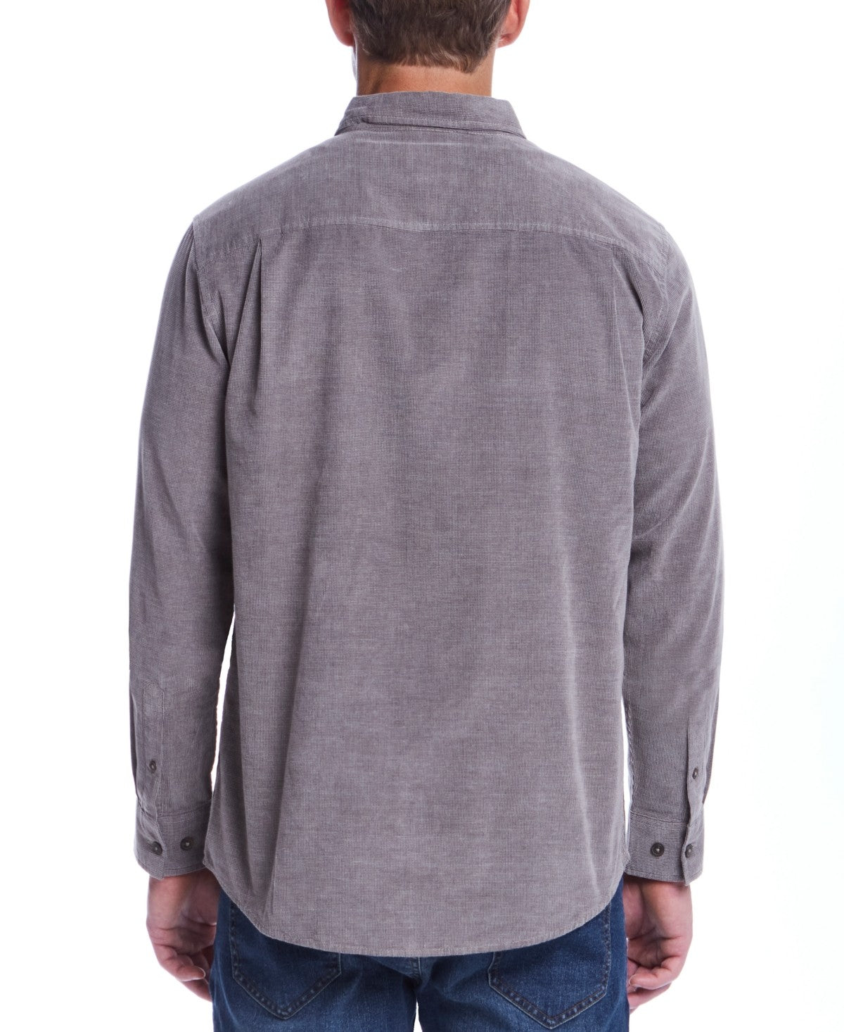 Weatherproof Vintage Mens  fit Button-Up Shirt Large Grey