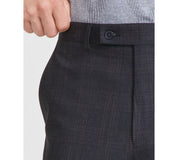 Calvin Klein Mens Slim fit Dress Pants 36 / 30 Dark Grey Plaid