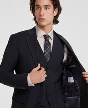 Calvin Klein Mens Slim fit Wool Suit Jacket Blazer 38 R Black Solid Stretch